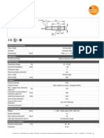 Diffuse Reflection Sensor: Product Characteristics