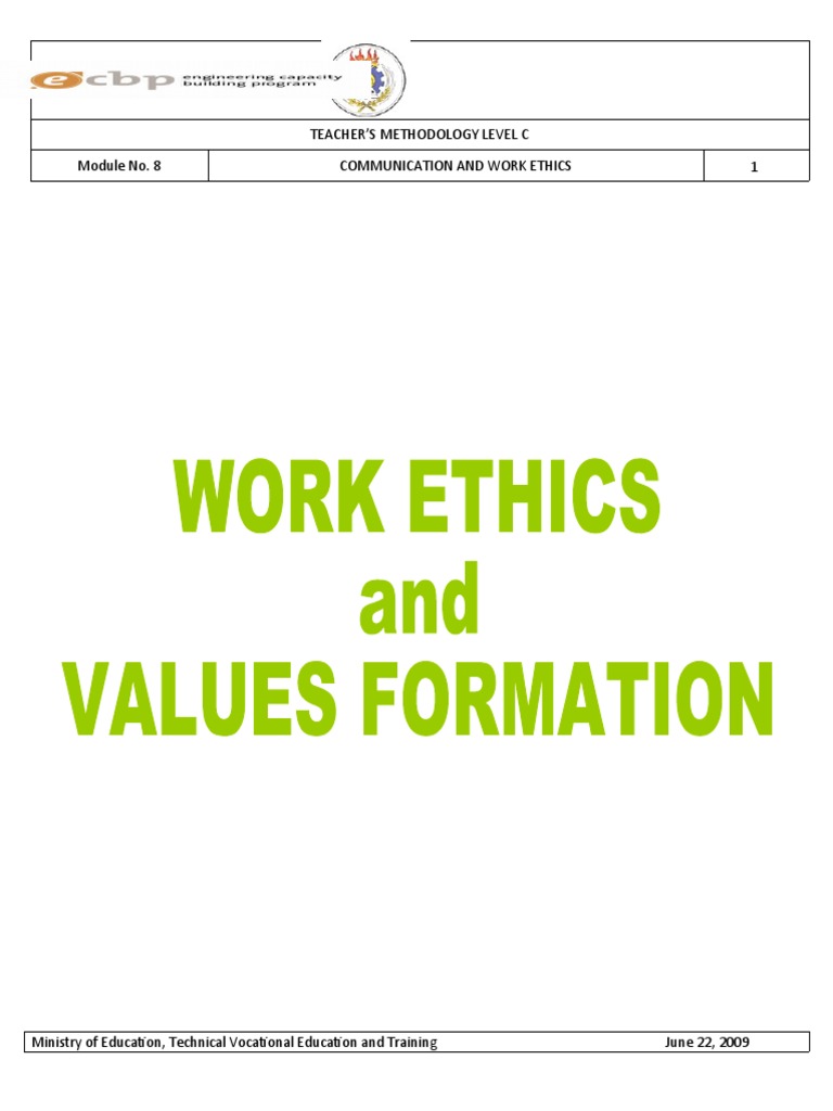Communication and Work Ethics Module 1 | PDF | Roman Empire | Employment