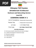 Ethiopian TVET-System: Learning Guide # 1