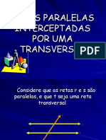 RETAS PARALELAS CORTADAS POR UMA TRANSVERSAL 5