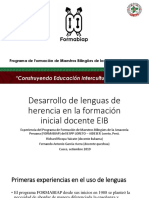 Formación docente bilingüe Amazonía peruana