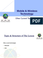 Mobile & Wireless Technology: Other Current Technologies