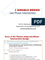 TRAFFIC SIGNALS DESIGN FOR TWO PHASE INTERSECTION