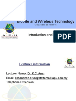 Mobile and Wireless Technology