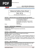 PAC Powder Safety Data Sheet | PDF | Water | Sodium Carbonate