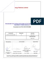 EST-301-203-In-PRO-00006-03 Procedure For Contractor's Mobilization Prerequisites and Equipment Fitness Checklist
