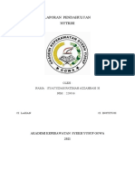 Laporan Pendahuluan Nutrisi: Oleh: Nama: Syayyidah Fatimah Azzahrah. H NIM: 220016