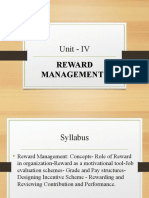 Unit - IV: Reward Management