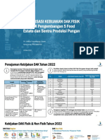 Tematik Pengembangan 5 Food Estate Dan Sentra Produksi Pangan