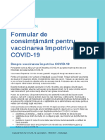 Covid 19 Vaccines Formular de Consim M Ntpentru Vaccinarea Mpotriva Covid 19 Consent Form For Covid 19 Vaccination