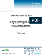 Designing and Implementing Mission-Critical Systems: Connect - San Francisco Bay Chapter