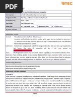 Unit 9.Assignment brief 1 SDLC