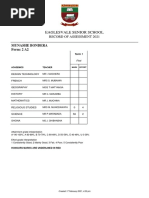 Eaglesvale Senior School: Munashe Bondera Form: 2 A2