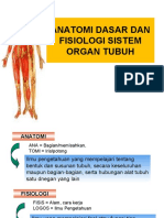 Anatomi dan fisiologi sistem organ tubuh