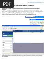 Use Windows Search For Locating Files and Programs