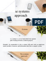 Systems Approach in Management