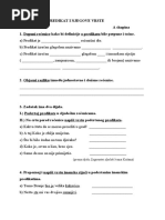 Atribut I Apozicija - Listić Za Vježbu - Redoviti Program | PDF