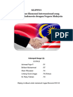 Kerjasama Ekonomi Internasional Indonesia Dengan Malaysia