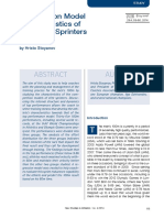 Competition Model Characteristics of Elite Male Sprinters