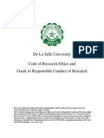 Code of Research Ethics August2011