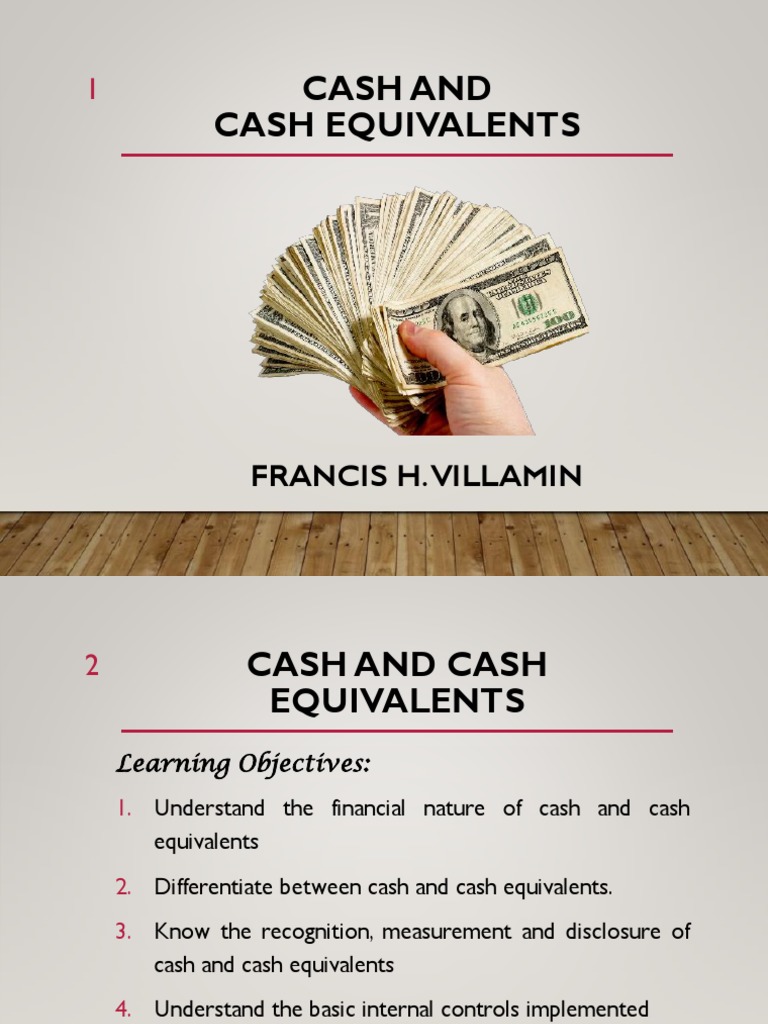 Understanding Cash and Cash Equivalents | PDF | Cheque | Deposit Account