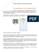 Paneles Solares - Caja de Conexiones y Diodos de Protección