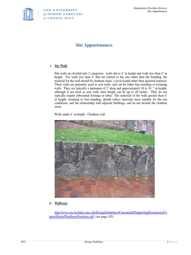 Site Appurtenances Guidelines | PDF | Accessibility | Land Transport