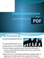 Empreendedorismo - Aula 3 - História Do Empreendedorismo