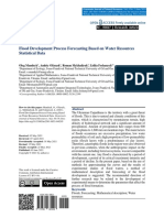 Flood Development Process Forecasting Based On Water Resources Statistical Data
