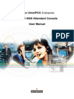 Alcatel 4059 Attendant Console User Manual