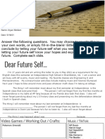 Aryan Medam 2021 New Letter To Self Scrib