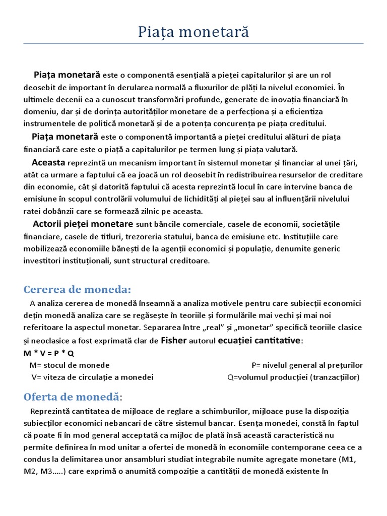 Referat Economie Piata PDF