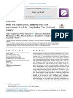 Data On Combustion, Performance and Emissions of A 6.8 L, 6-Cylinder, Tier II Diesel Engine