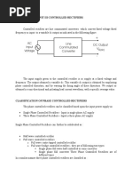 Single Phase Controlled Rectifier