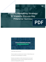 57 Experts Reveal the Key Pillars of a Successful Product Marketing Strategy