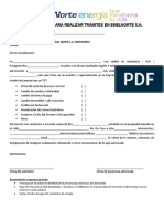 Formulario para Autorizacion de Tra Mites