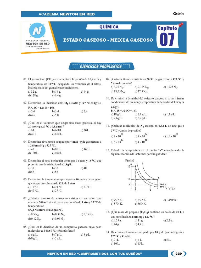 Ejercicios Resueltos de Gases | PDF | Gases | Mole (Unidad)