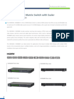 4 X 4 / 8 X 8 HDMI Matrix Switch With Scaler: VM5404H / VM5808H