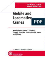 ASME B30.5 2018 Mobile and Locomotive Cranes