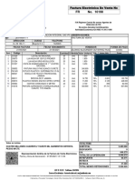 Factura electrónica venta materiales construcción