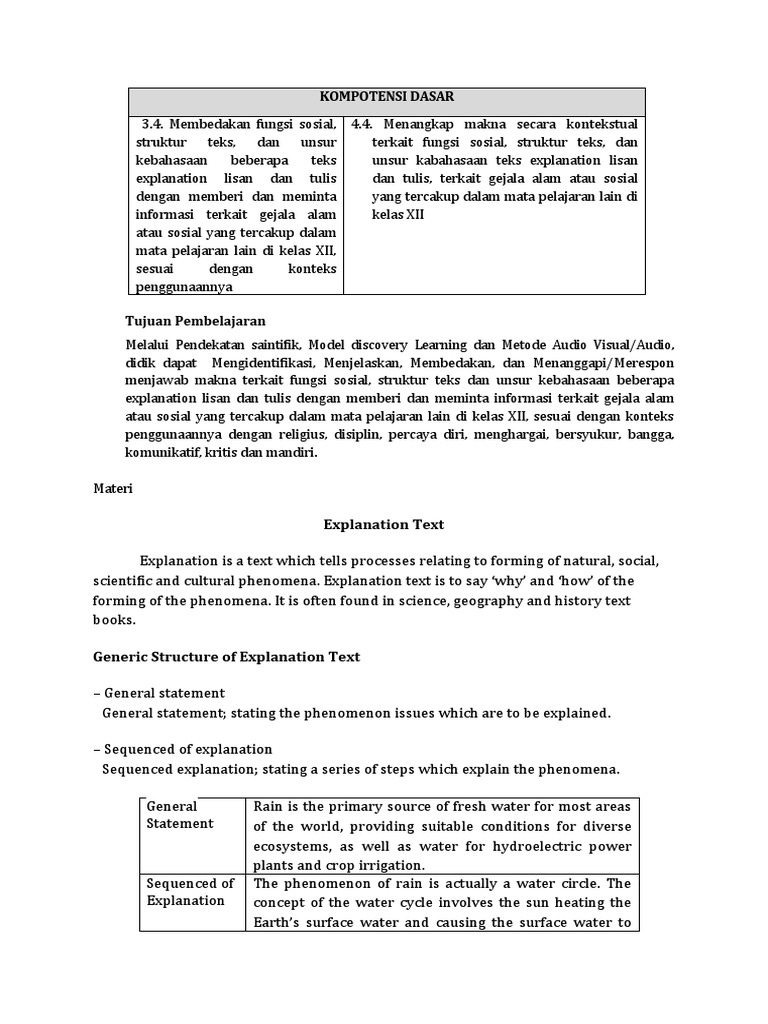 Understanding Explanation Texts | PDF | Rain | Chocolate