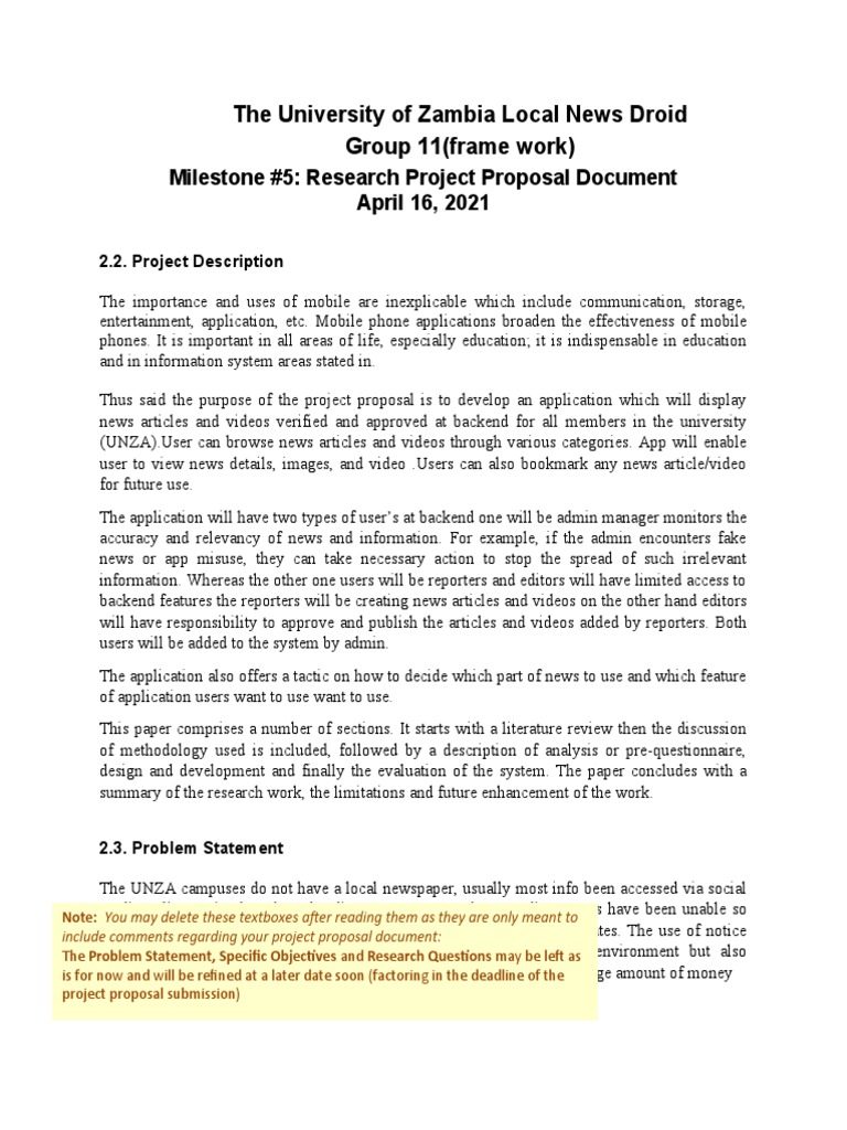 UNZA Local News Mobile App Proposal | PDF | News | Social Media