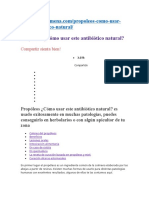 Propóleos ¿Cómo Usar Este Antibiótico Natural