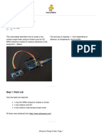 Ultrasonic Range Finder: Step 1: Parts List