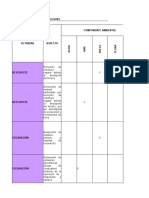 Matriz de Aspectos e Impactos Ambientales Termoyumbo