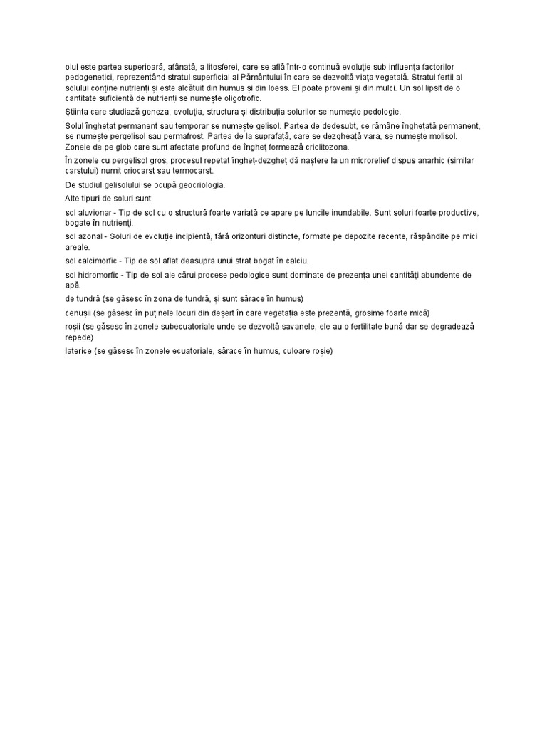 Solurile | PDF