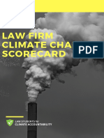 Law Firm Climate Change Scorecard: OCTOBER 2020