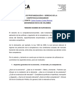 Temario Examen de Suficiencia - Electiva de Profundización Ii Derecho de La Competencia - Consumidor