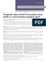 Prognostic Value of Ki-67 For Prostate Cancer Death in A Conservatively Managed Cohort