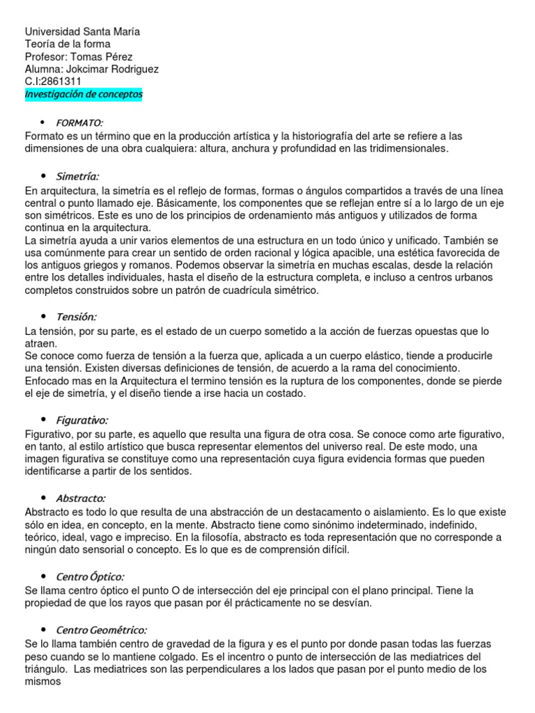 Teoria de La Forma 1.1 Jokcimar Rodriguez | PDF | Simetría | Diseño